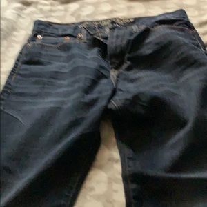 Dark blue denim jeans ameriacn eagle outfitters